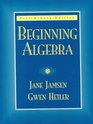Beginning AlgebraPreliminary Edition