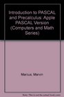 An Introduction to Pascal and Precalculus Apple Pascal Version