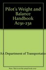 Pilot's Weight and Balance Handbook Ac9123a