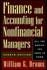 Finance and Accounting for Nonfinancial Managers