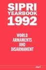 Sipri Yearbook 1992 World Armaments and Disarmament