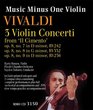 Music Minus One Violin Vivaldi 3 Violin Concerti from Il Cimento