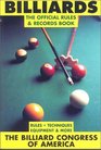 Billiards The Official Rules and Records Book