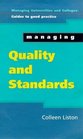 Managing Quality and Standards