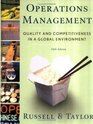 Operations Management  Quality and Competitiveness in a Global Environment
