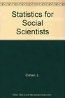 Statistics for Social Scientists