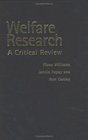 Welfare Research A Critique Of Theory And Method