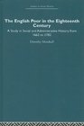 The English Poor in the Eighteenth Century A Study in Social and Administrative History