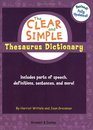The Clear and Simple Thesaurus Dictionary Revised Fully Updated