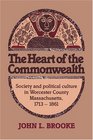 The Heart of the Commonwealth Society and Political Culture in Worcester County Massachusetts 17131861