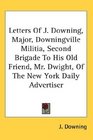 Letters Of J Downing Major Downingville Militia Second Brigade To His Old Friend Mr Dwight Of The New York Daily Advertiser
