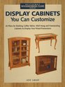 Display Cabinets You Can Customize