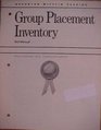 Group Placement Inventory Test Manual Primary Level  Levels AH