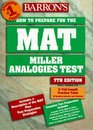 Barron's How to Prepare for the MAT Miller Analogies Test