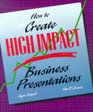 How to Create High Impact Business Presentations