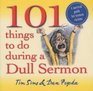101 Things to Do During a Dull Sermon