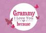Grammy I Love You Because Prompted Fill In Blank I Love You Book for Grammy Gift Book for Grammy Things I Love About You Book for Grandmothers  Gifts