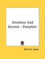 Attention And Interest  Pamphlet
