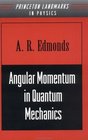 Angular Momentum in Quantum Mechanics