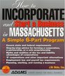 How To Incorporate and Start a Business in Massachusetts