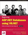 Beginning ASPNET Databases using VBNET