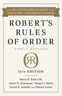 Robert's Rules of Order Newly Revised 12th edition