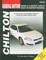 General Motors Impala  Monte Carlo 2006 through 2008