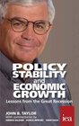 Policy Stability and Economic Growth Lessons from the Great Recession