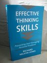 Effective Thinking Skills Preventing and Managing Personal Problems