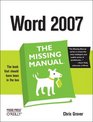 Word 2007 The Missing Manual