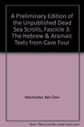 A Preliminary Edition of the Unpublished Dead Sea Scrolls Fascicle 3 The Hebrew  Aramaic Texts from Cave Four