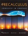 Precalculus Concepts in Context