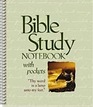 Bible Study Notebook With Pockets