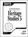 Heritage Studies 5 Test Answer Key
