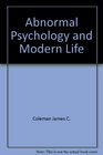 Abnormal psychology and modern life