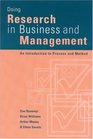 Doing Research in Business and Management  An Introduction to Process and Method