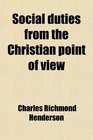 Social duties from the Christian point of view