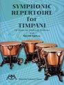 Symphonic Repertoire for Timpani The Brahms and Tchaikowsky Symphonies