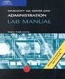 MCSE Lab Manual for SQL Server 2000 Administration