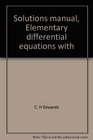 Solutions manual Elementary differential equations with boundary value problems 2nd edition