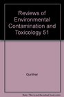 Reviews of Environmental Contamination and Toxicology 51