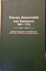 English Adventurers and Emigrants Immigration Sixteen Hundred and SixtyOne Thru Seventeen Hundred and ThirtyThree