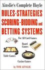 Ainslie's Complete Hoyle Rules Strategies Scoring Bidding and Betting Systems