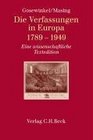 Die Verfassungen in Europa 1789  1949
