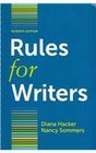 Rules for Writers with Writing about Literature 7e   Arlington Reader 3e