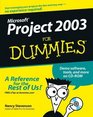 Project 2003 for Dummies