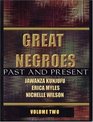 Great Negroes Past and Present Volume Two
