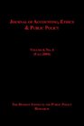 Journal of Accounting Ethics  Public Policy Vol 4 No 4