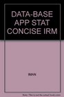 DATABASE APP STAT CONCISE IRM