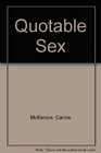 Quotable Sex